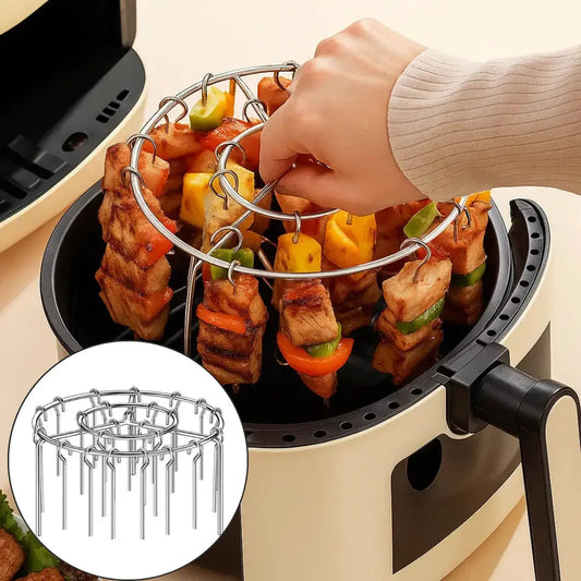 Air Fryer Kebab Grill Rack – BBQ Skewers, Even Cooking & Flavourful Results