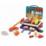 Kids BBQ Grill Set Color Changing Food Smoke Effect