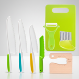 Kids Kitchen Set Child Safe Cooking Tools Beginner Chefs