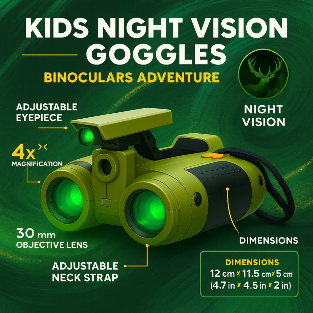 Kids Night Vision Binoculars – Outdoor Adventure, Exploration Gear & Toy Design