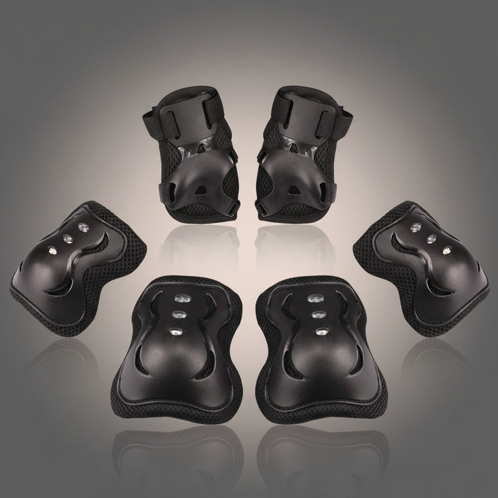 Kids Protective Gear Set Adjustable Knee Elbow Wrist Pads