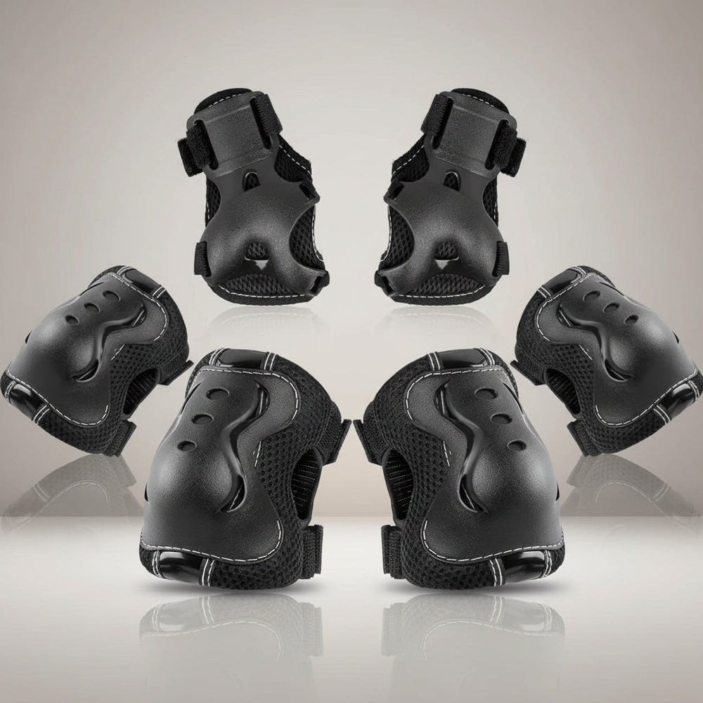 Kids Protective Gear Set Adjustable Knee Elbow Wrist Pads