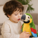 Toy Parrot Talking Plush Interactive Kids Learning Voice Repeat