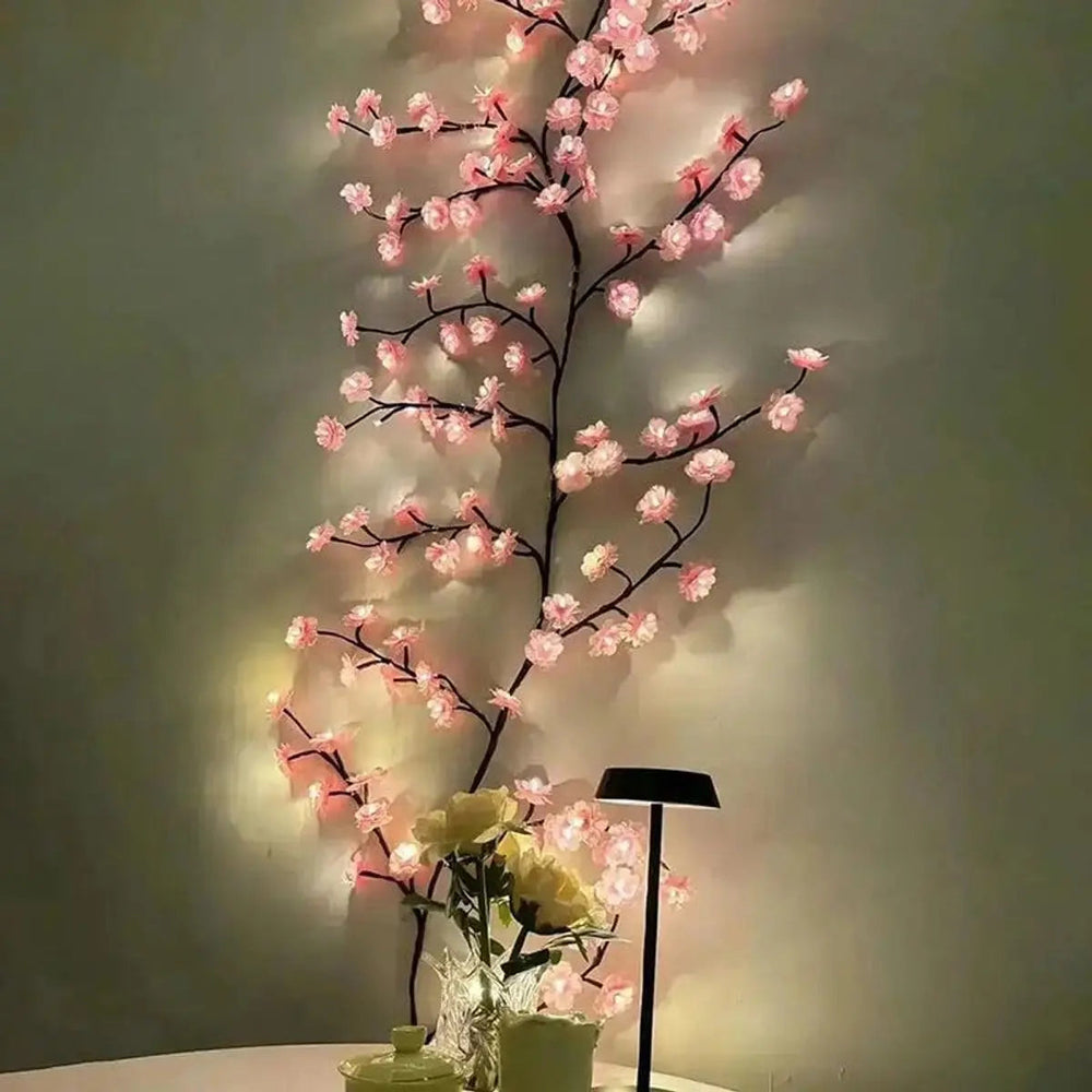 Kirschblüten-Wandleuchte – Elegante Wandlampe für eine beruhigende Raumstimmung | Sofortige Atmosphäre