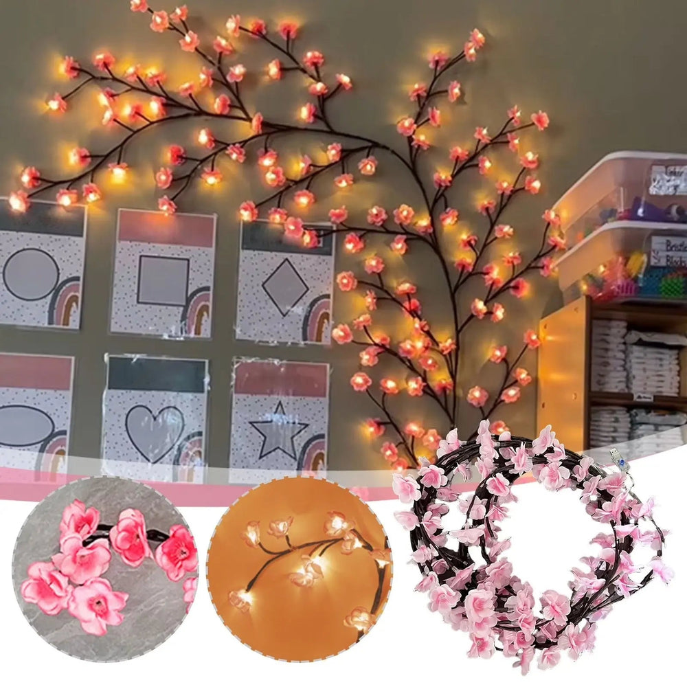 Kirschblüten-Wandleuchte – Elegante Wandlampe für eine beruhigende Raumstimmung | Sofortige Atmosphäre