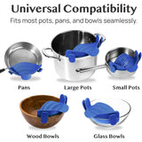 Kitchen Strainer Clip Style Pot Pasta Colander Silicone
