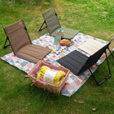 Folding Floor Chair – Adjustable Backrest, Padded Oxford & Aluminum Frame