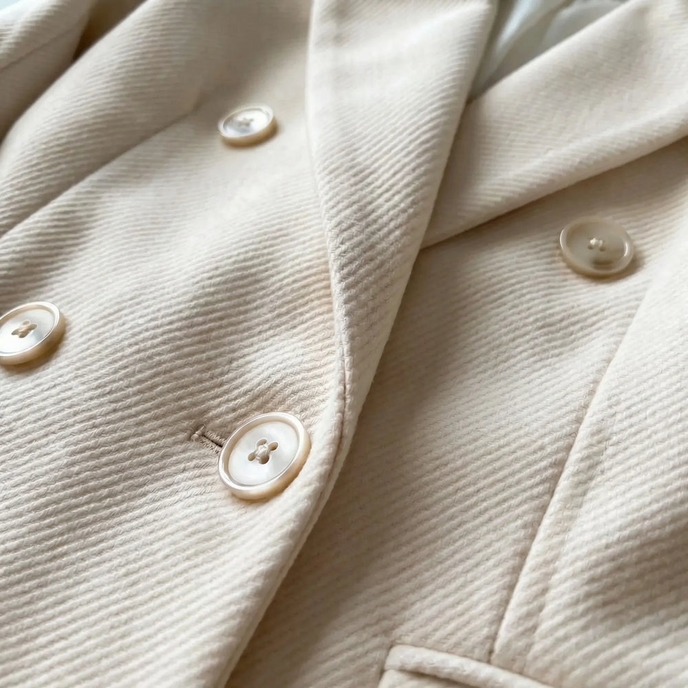 Classic winter coat with lapels - Lynne