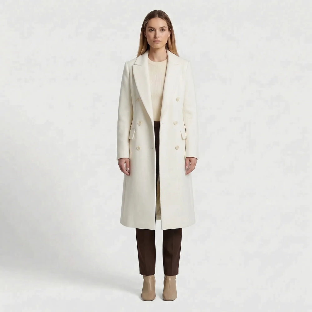 Classic winter coat with lapels - Lynne