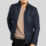 Michael - Classic Men's Biker-Style Jacket - 4