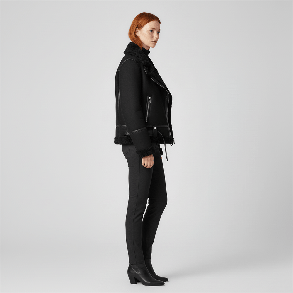 Classic shearling-inspired jacket - Sophie - 2