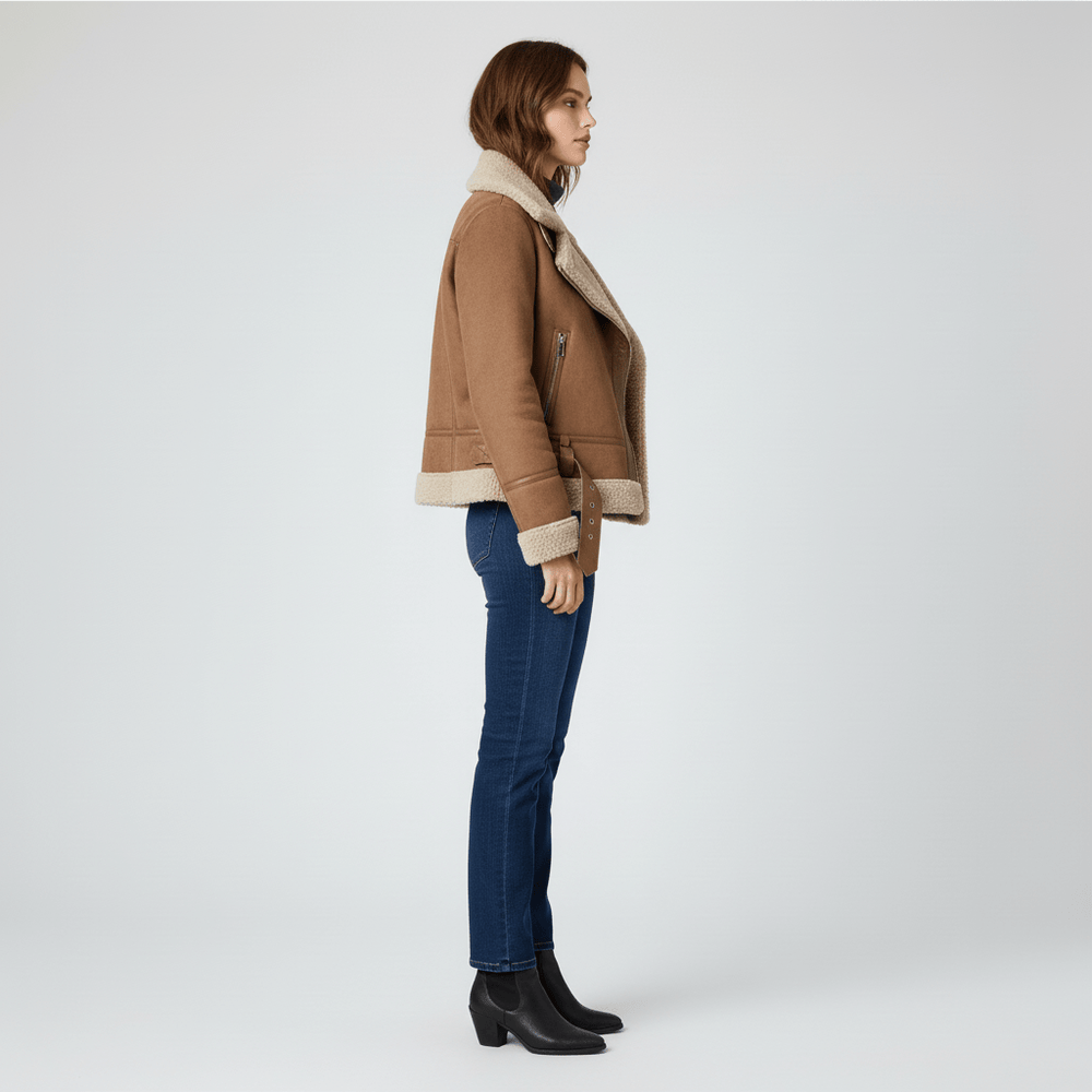 Classic shearling-inspired jacket - Sophie - 4