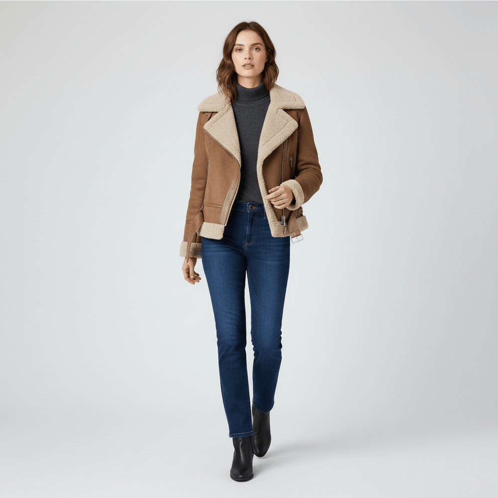 Classic shearling-inspired jacket - Sophie - 5