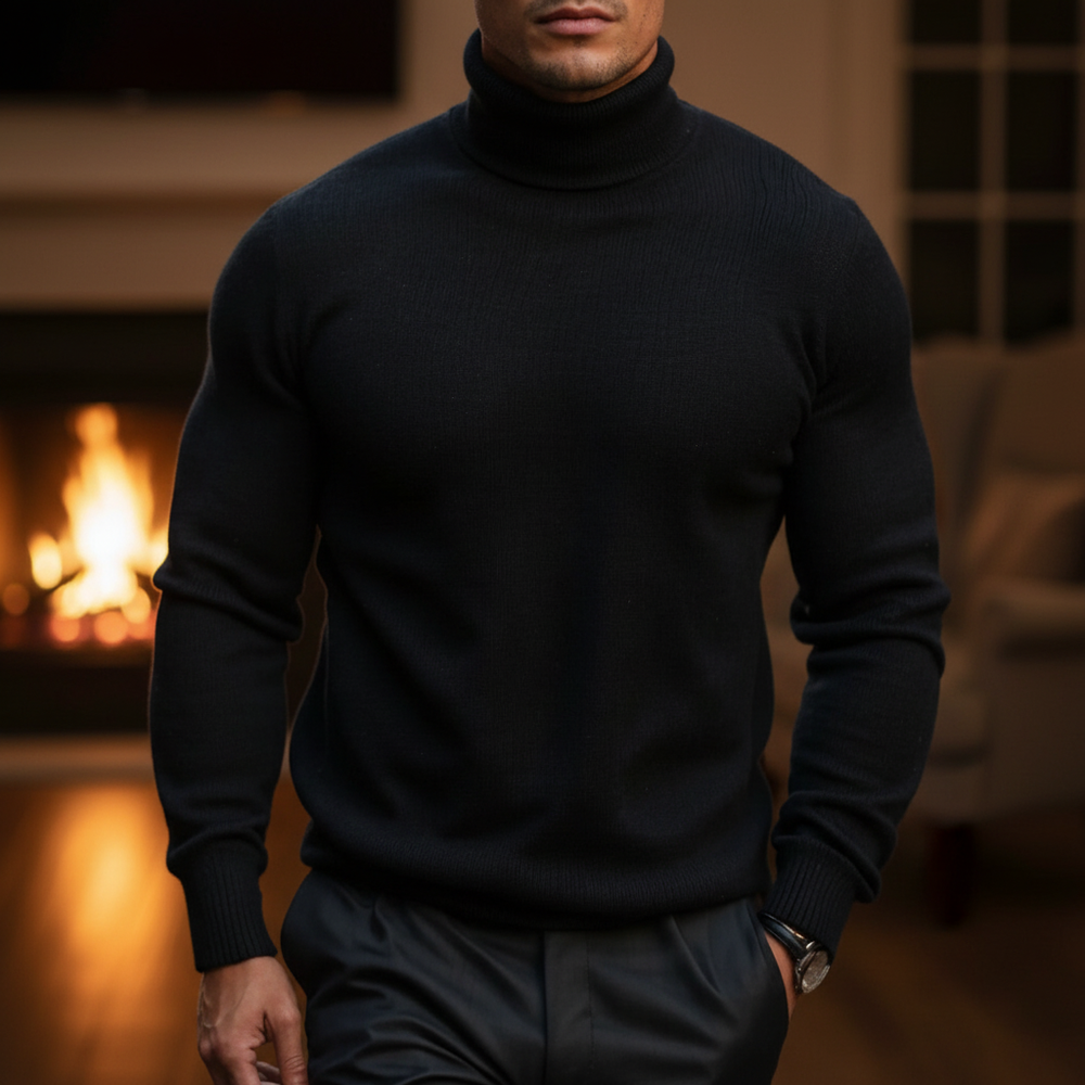 Classic roll-neck jumper - Leon