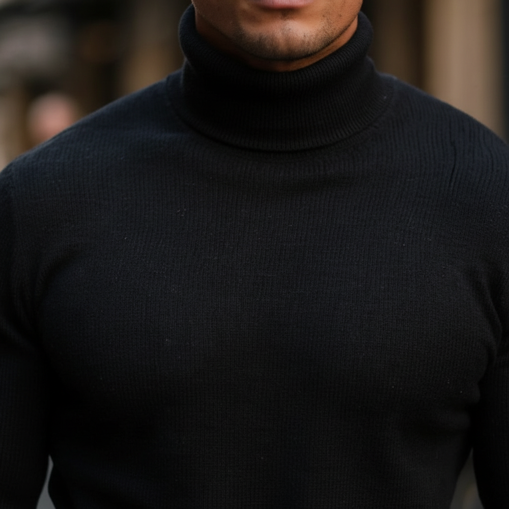 Classic roll-neck jumper - Leon
