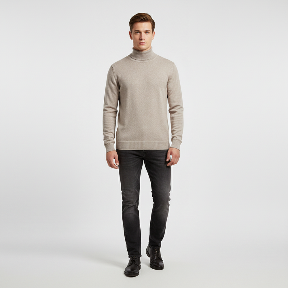 Classic roll-neck jumper - Leon