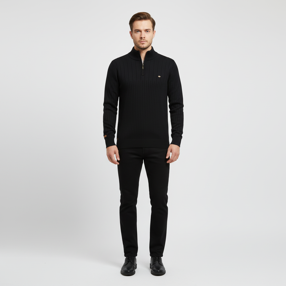 Classic Zip-Up Sweater - Finn