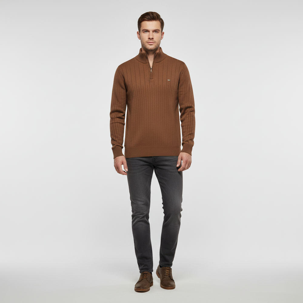 Classic Zip-Up Sweater - Finn