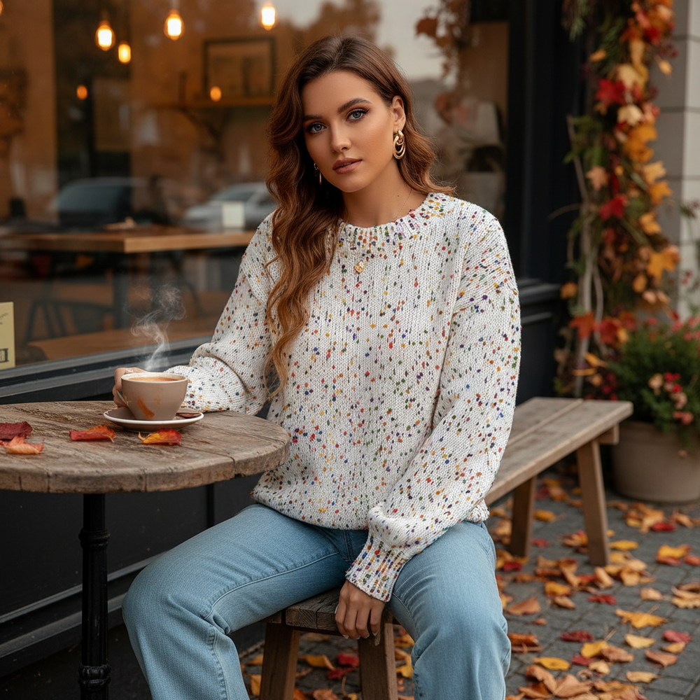 Classic round neck sweater - Martina