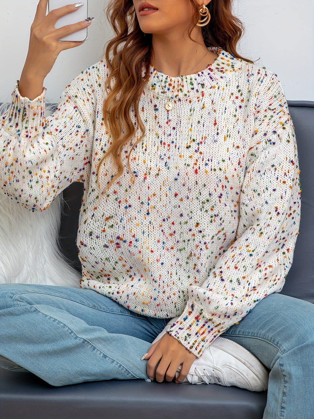 Classic round neck sweater - Martina
