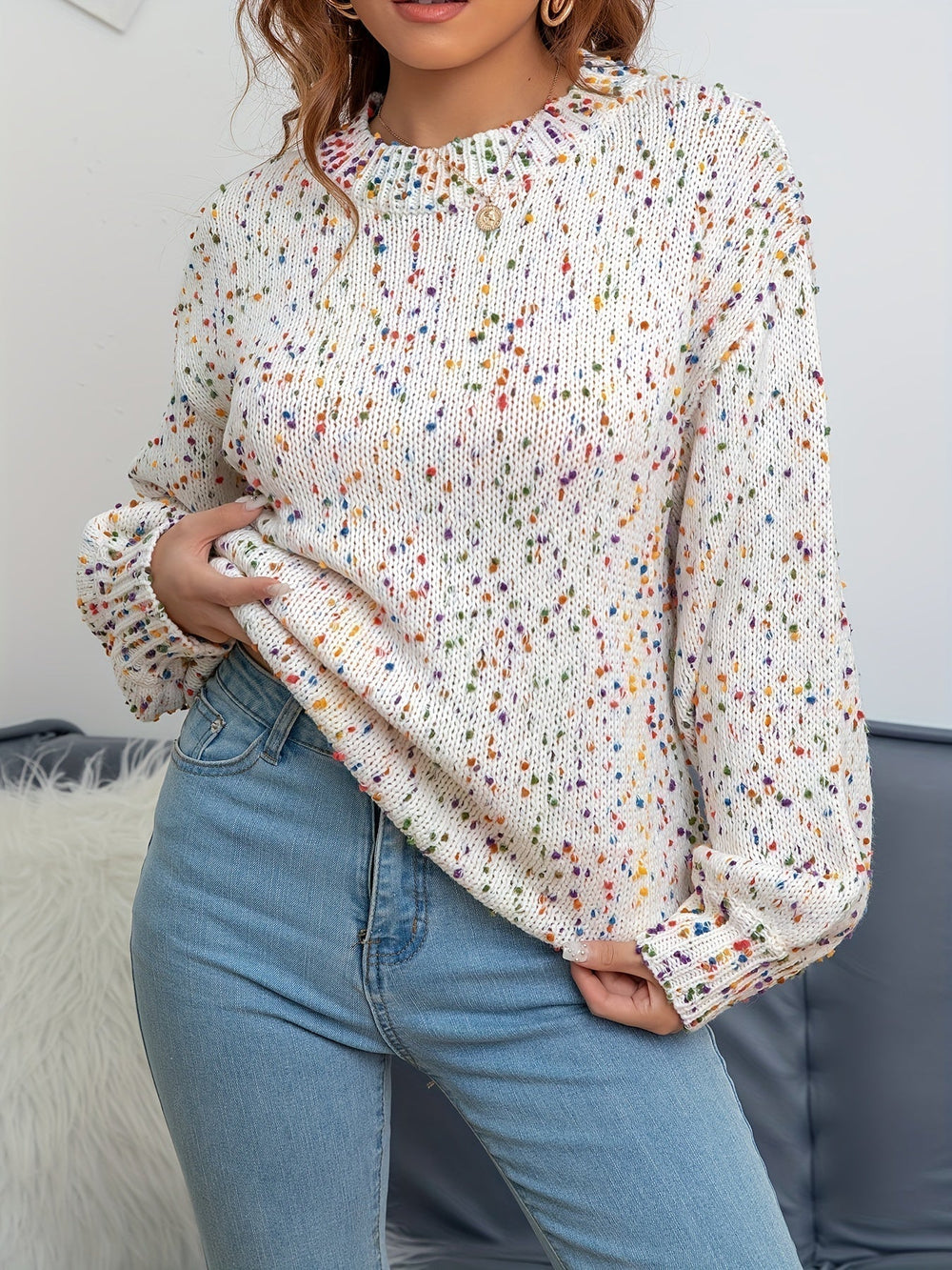 Classic round neck sweater - Martina