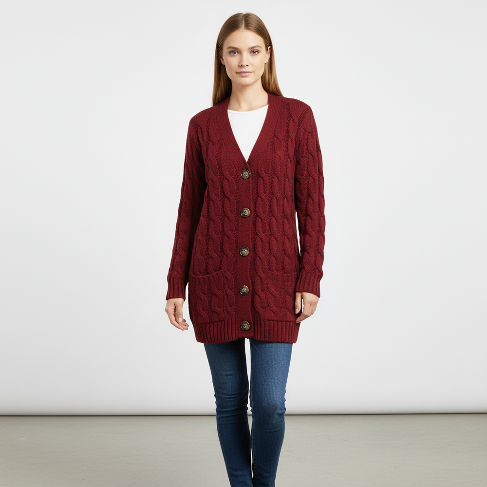 Classic Knit Cardigan - Clara
