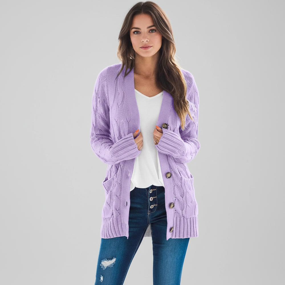 Classic Knit Cardigan - Clara