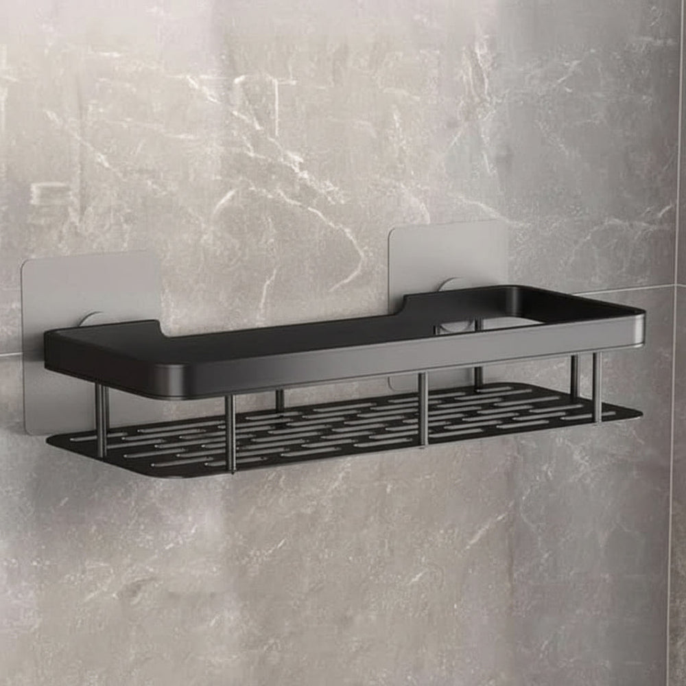 Self-Adhesive Wall Shelf – No-Drill Mount, 5kg Capacity & Stainless Steel