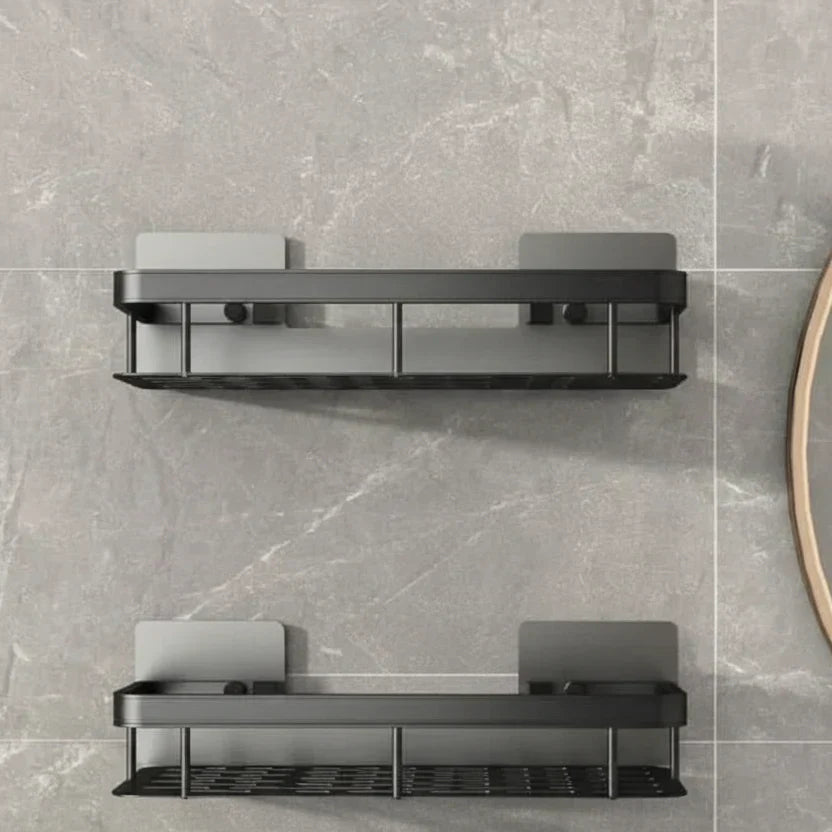 Self-Adhesive Wall Shelf – No-Drill Mount, 5kg Capacity & Stainless Steel