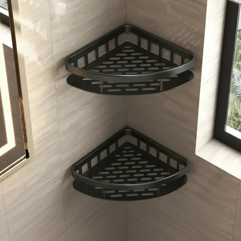 Self-Adhesive Wall Shelf – No-Drill Mount, 5kg Capacity & Stainless Steel