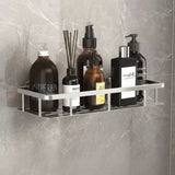 Self-Adhesive Wall Shelf – No-Drill Mount, 5kg Capacity & Stainless Steel