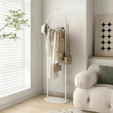 Arched Clothing Rack – Freestanding Metal, 170×28×45cm & Marble-Look Base