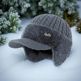 Knit Trapper Hat Ear Flap Winter Cold Weather Cap