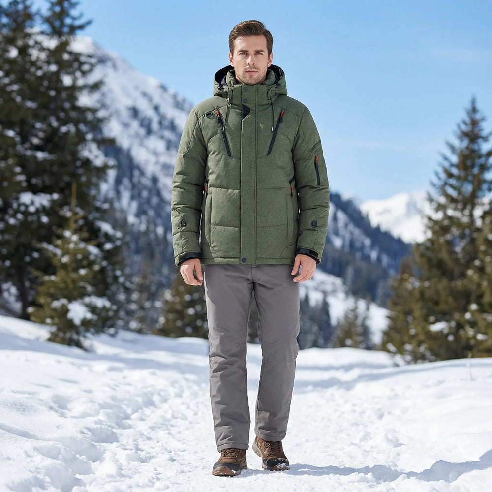 Short padded winter jacket with hood - Kenneth