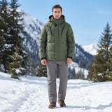 Short padded winter jacket with hood - Kenneth