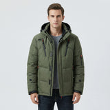Short padded winter jacket with hood - Kenneth