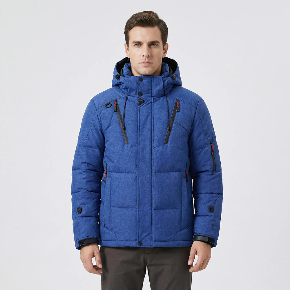 Short padded winter jacket with hood - Kenneth