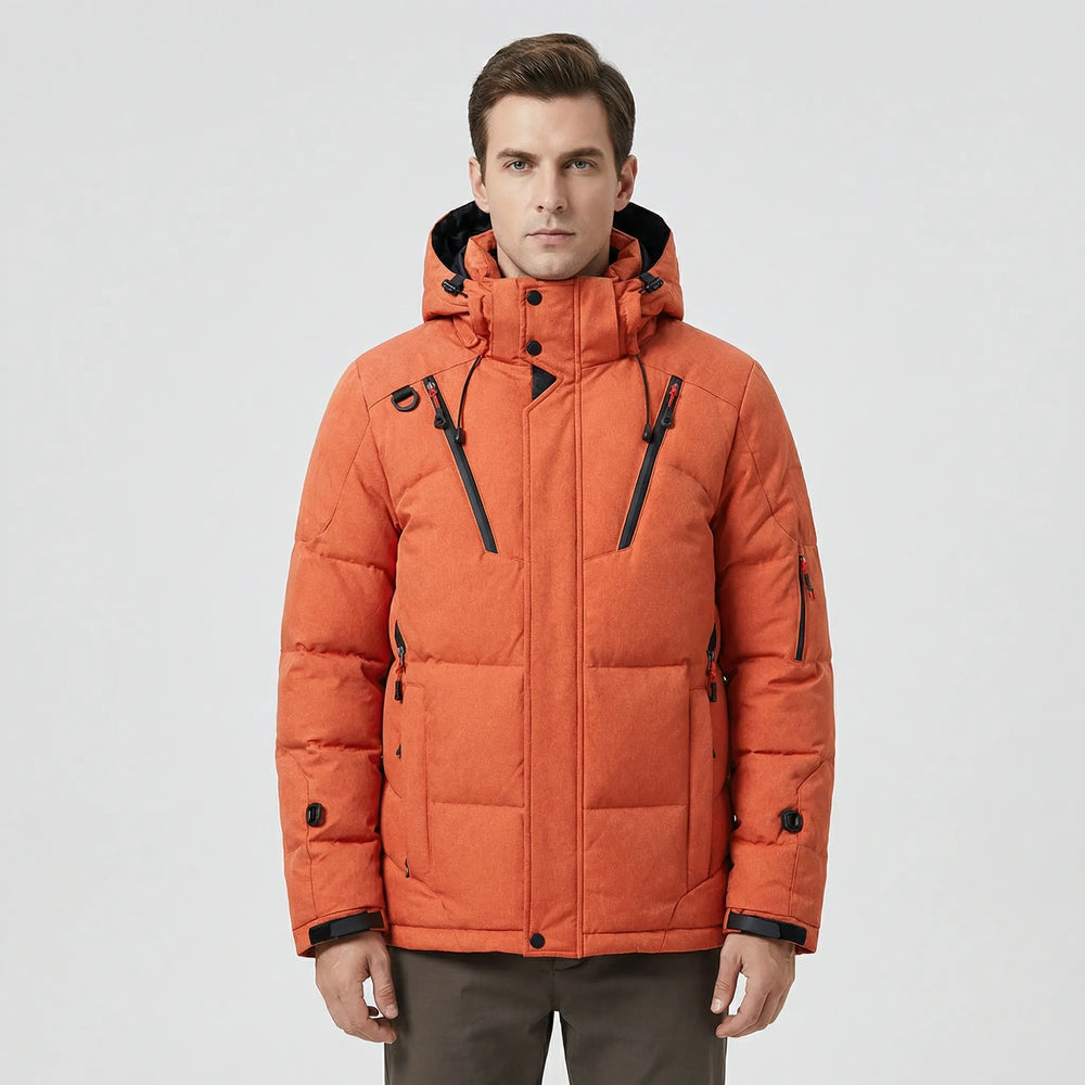 Short padded winter jacket with hood - Kenneth