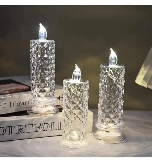 "Kristall-LED-Kerzen – Funkelnde, energieeffiziente Lichtakzente für die festliche Jahreszeit" 

This optimized title includes keywords like "energieeffizient," which may attract more clicks, while maintaining the festive appeal.