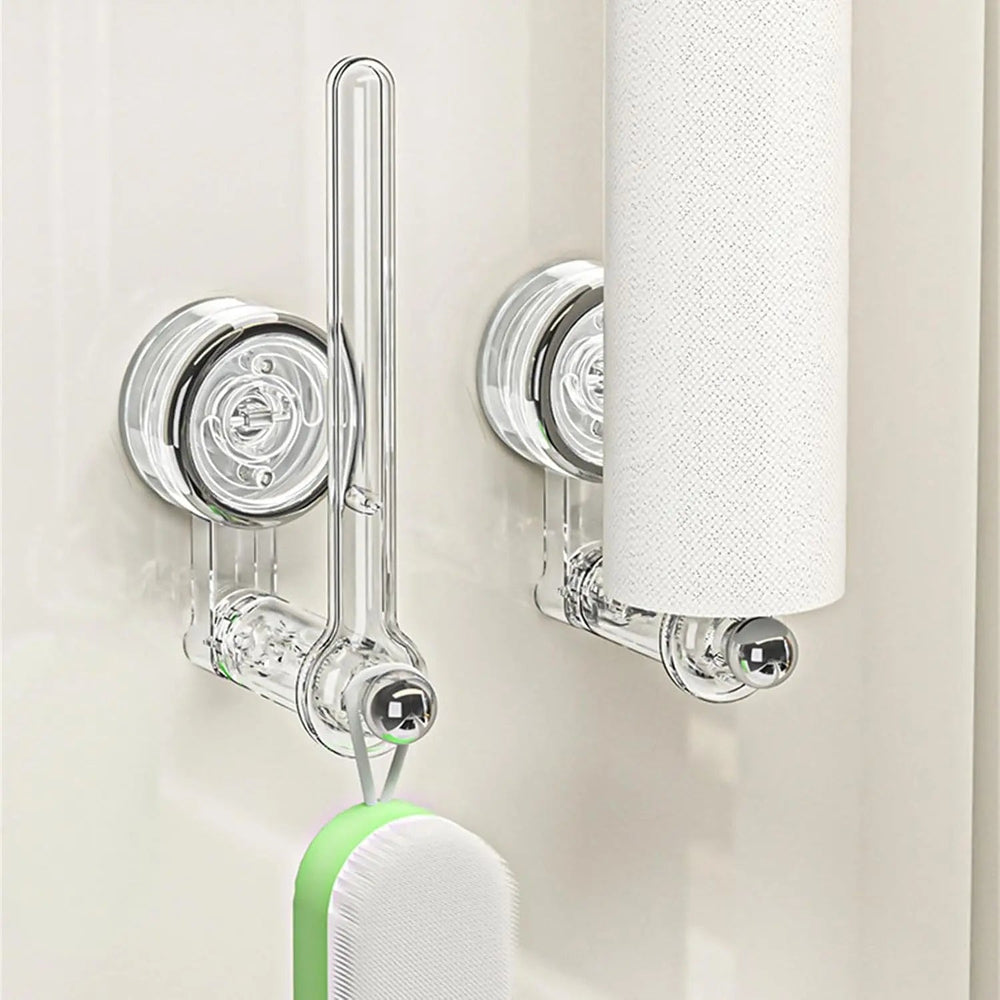 Kalsten | Kitchen roll holder with vacuum suction cup – Drill-free & reusable