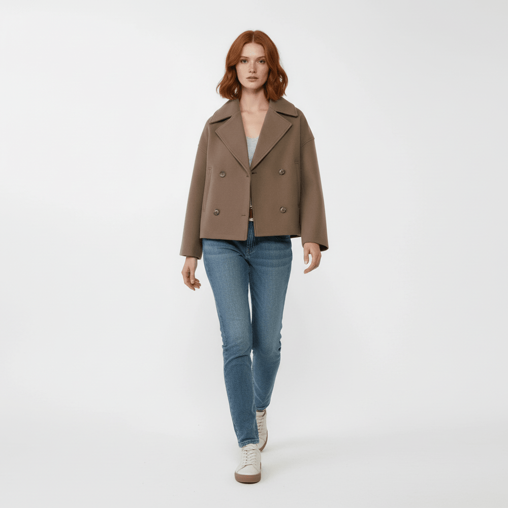 Short Double-Breasted Jacket - Dorothea - 9