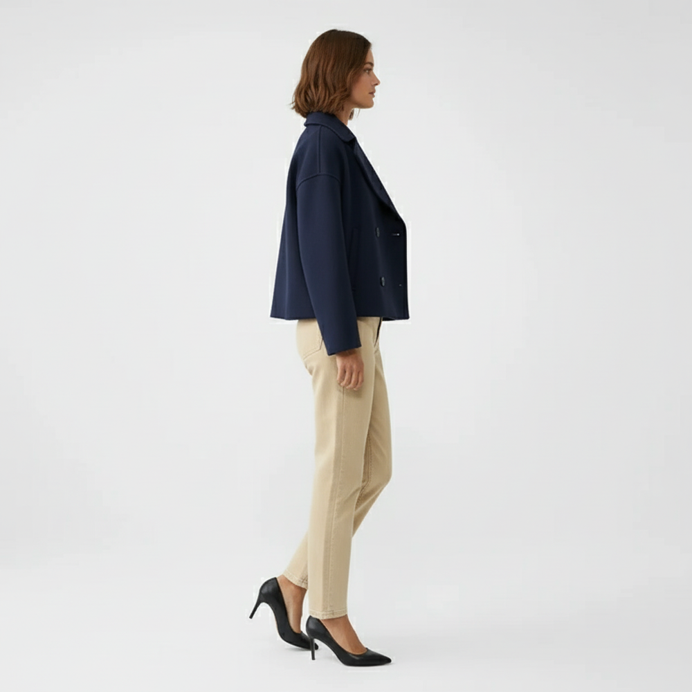 Short Double-Breasted Jacket - Dorothea - 10