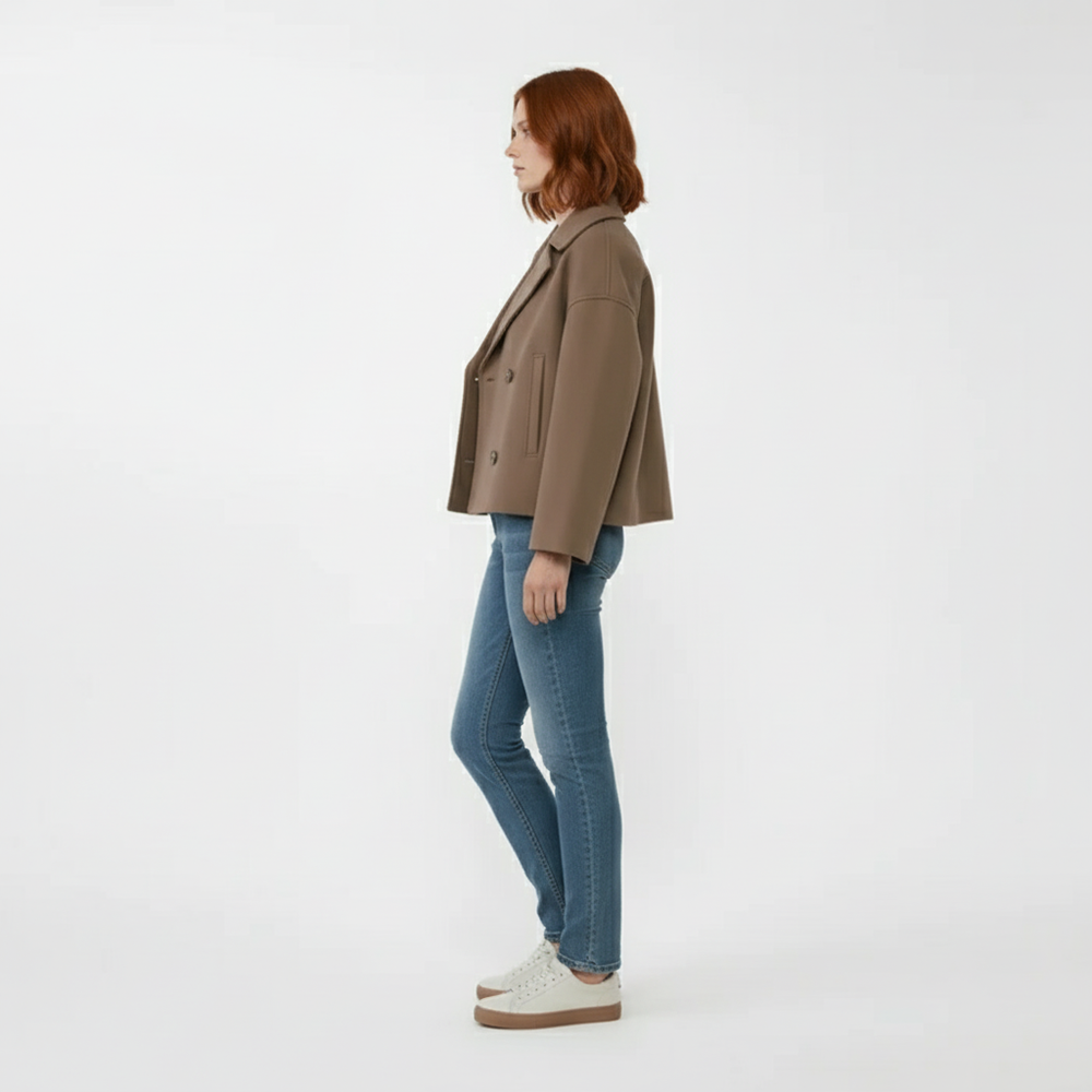 Short Double-Breasted Jacket - Dorothea - 12