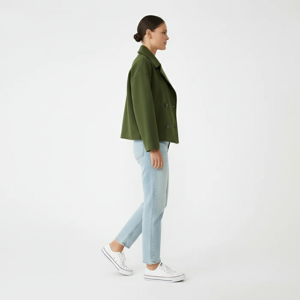 Short Double-Breasted Jacket - Dorothea - 13