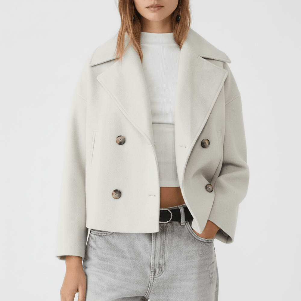 Short Double-Breasted Jacket - Dorothea - 14