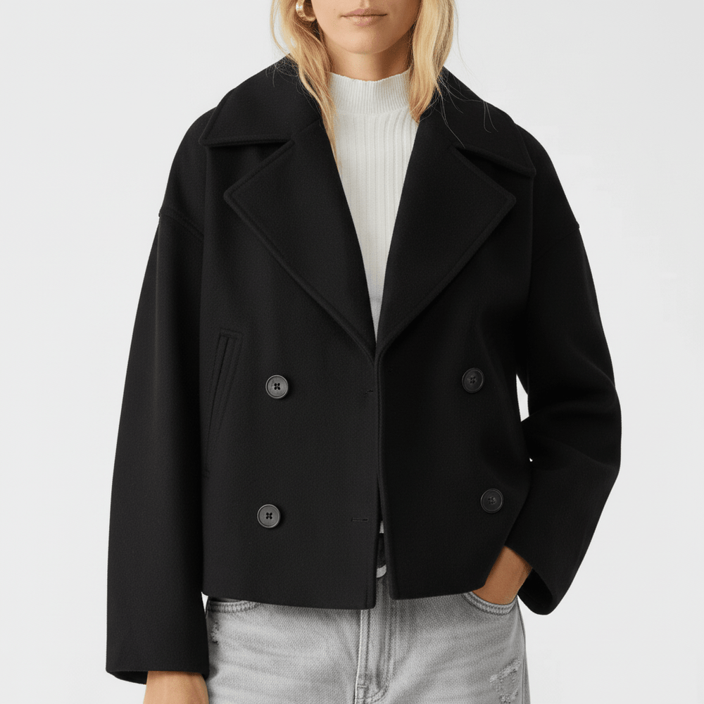 Short Double-Breasted Jacket - Dorothea - 15