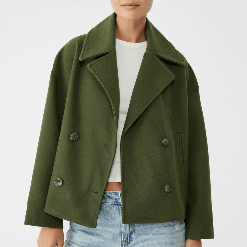 Short Double-Breasted Jacket - Dorothea - 16