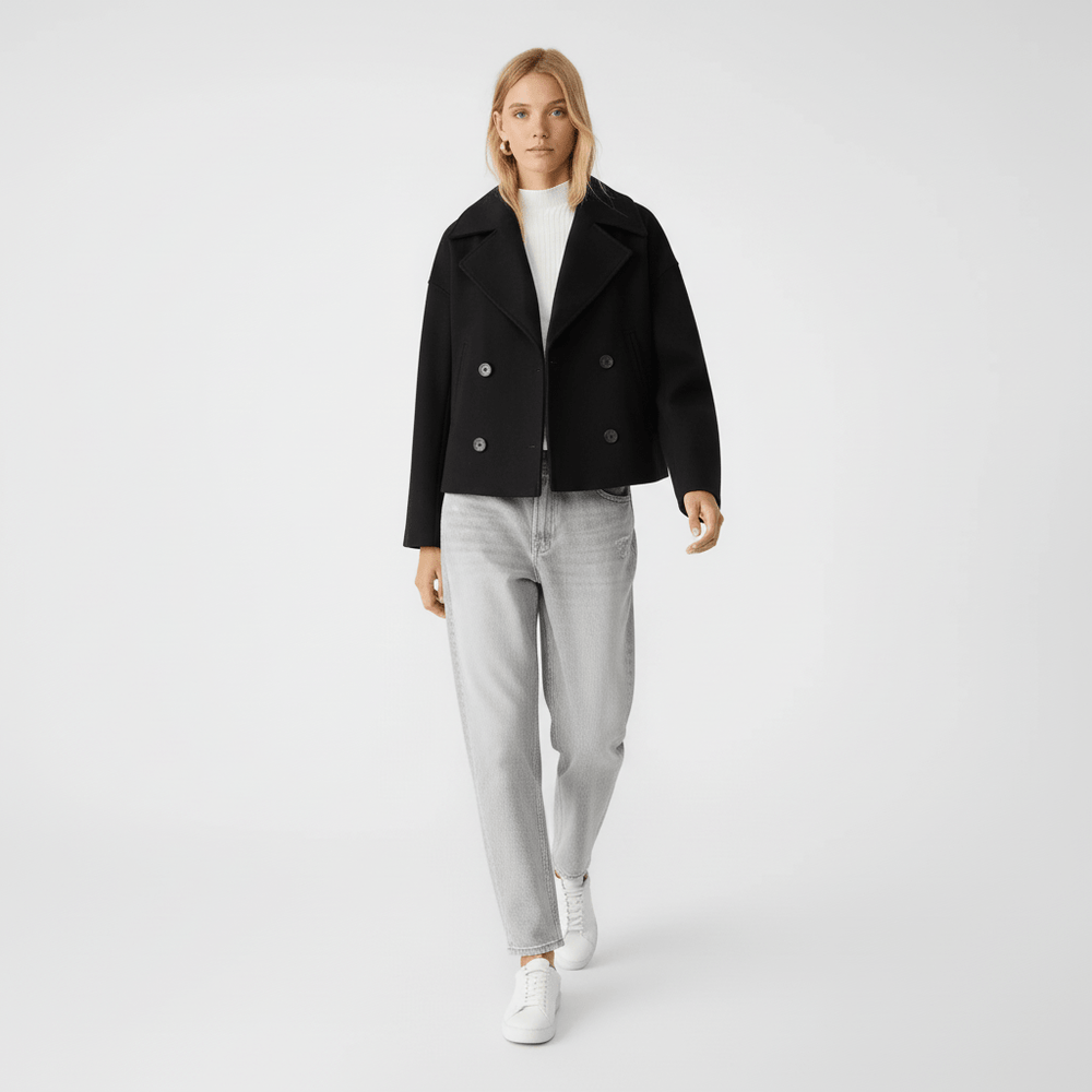 Short Double-Breasted Jacket - Dorothea - 2