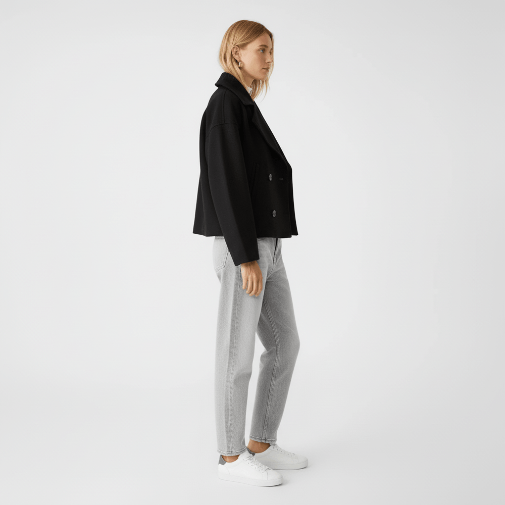 Short Double-Breasted Jacket - Dorothea - 3