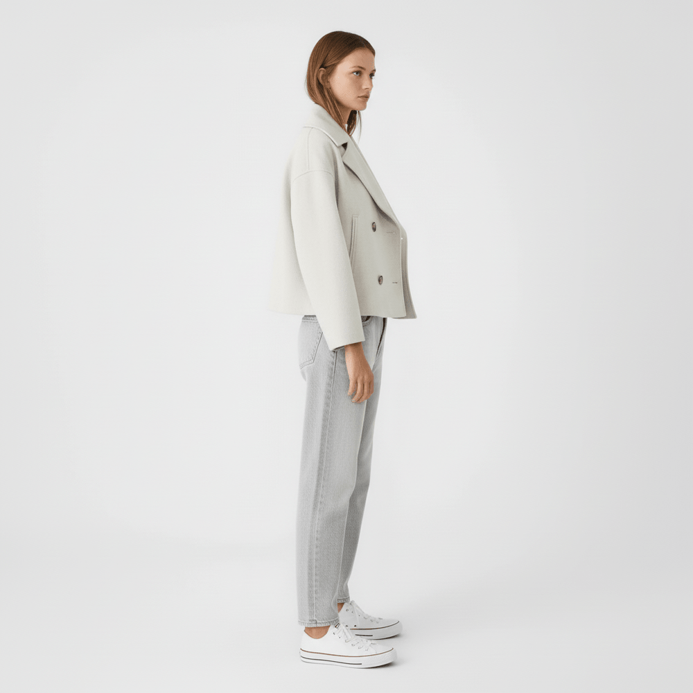 Short Double-Breasted Jacket - Dorothea - 4